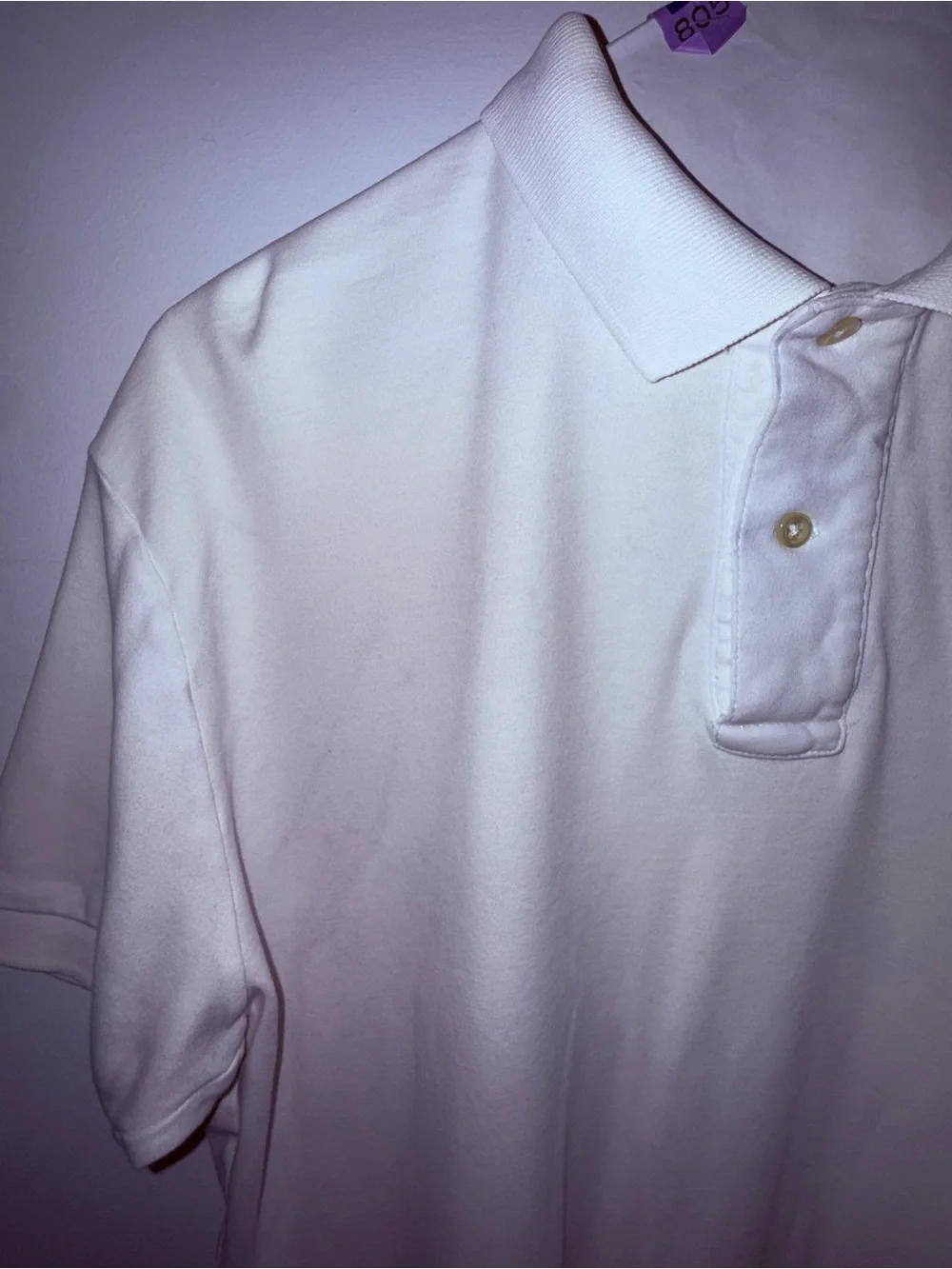 Ralph Lauren White Short-Sleeve Polo with Pony Logo